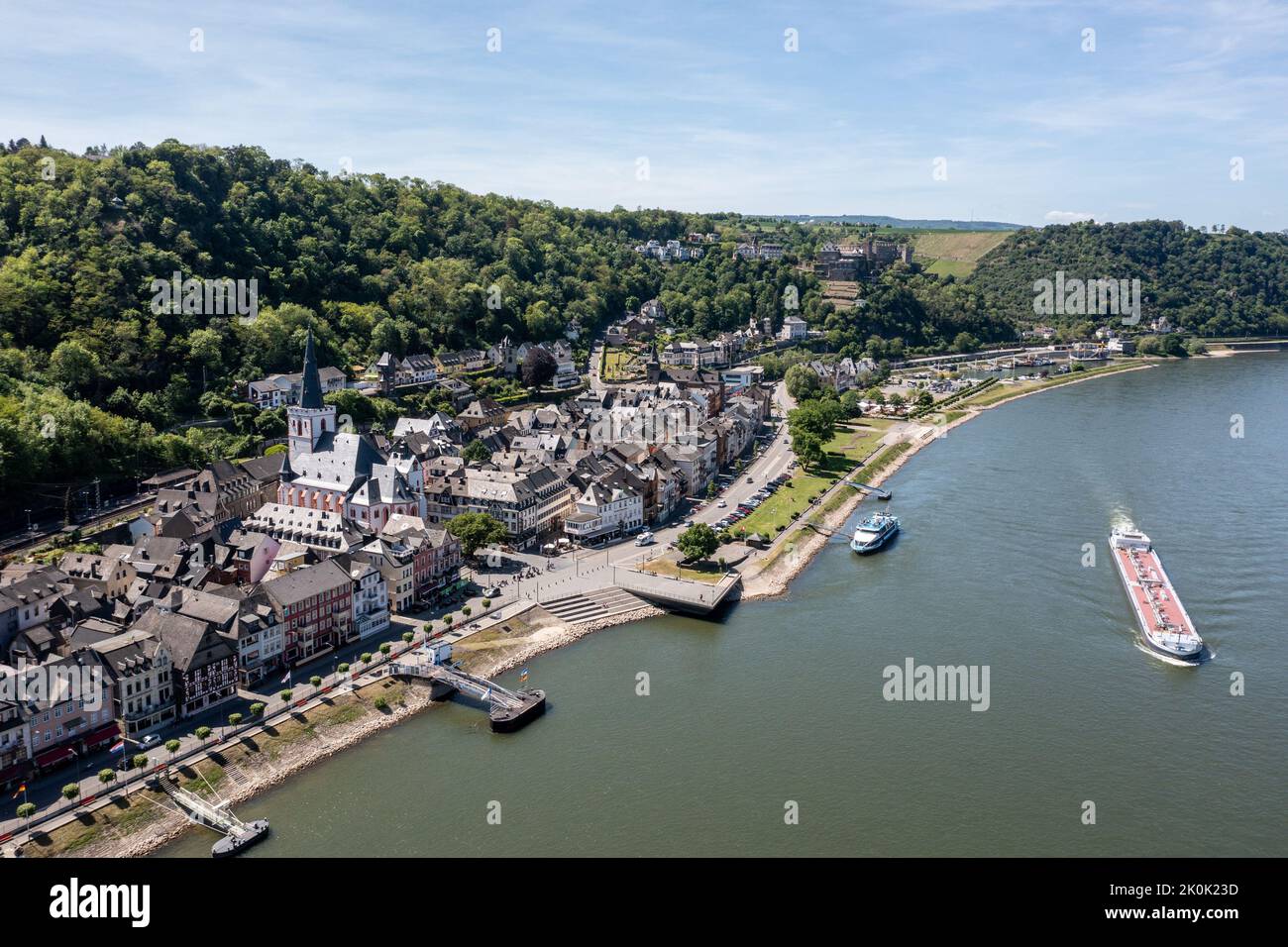 St Goar, Rhine Valley, Germany Stock Photo