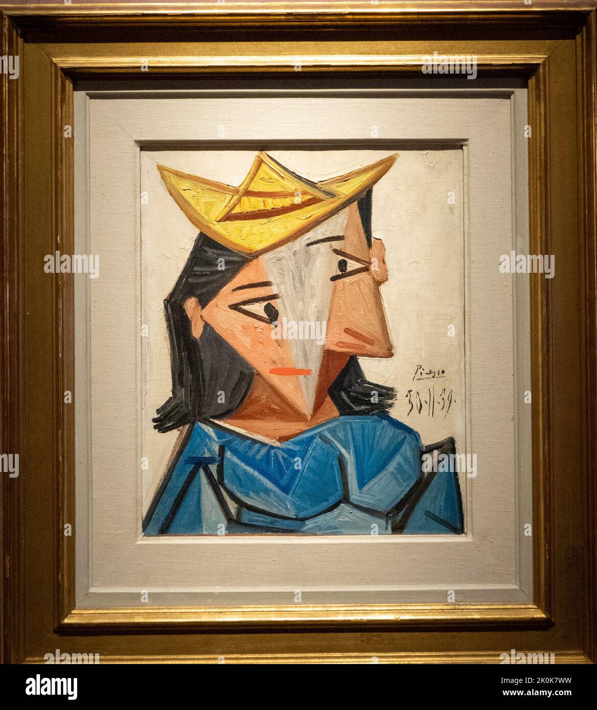 The Straw Hat by Pablo Picasso, 1939 Stock Photo