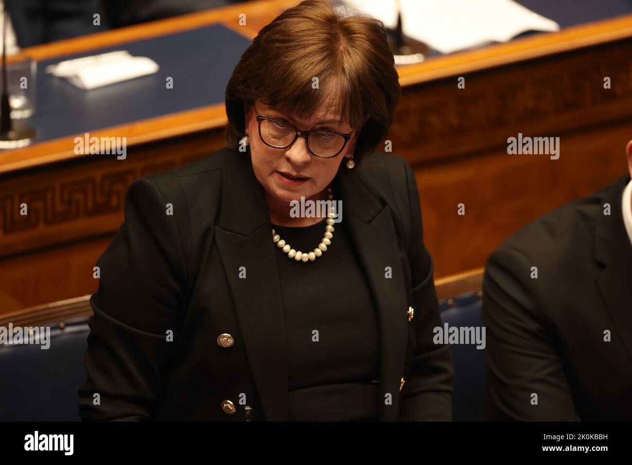 Diane Dodds giving a tribute in the Northern Ireland Assembly Chamber