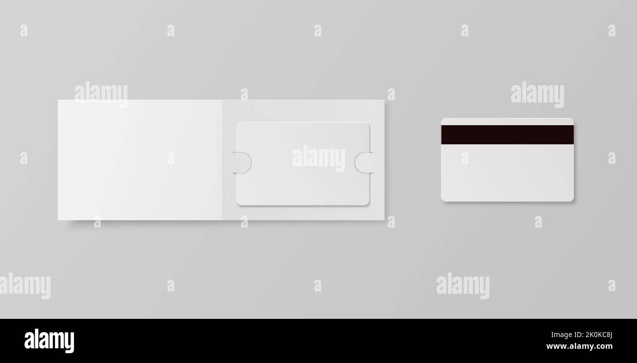 Vector 3d Realistic White Guest Room, Plastic Hotel Apartment Keycard