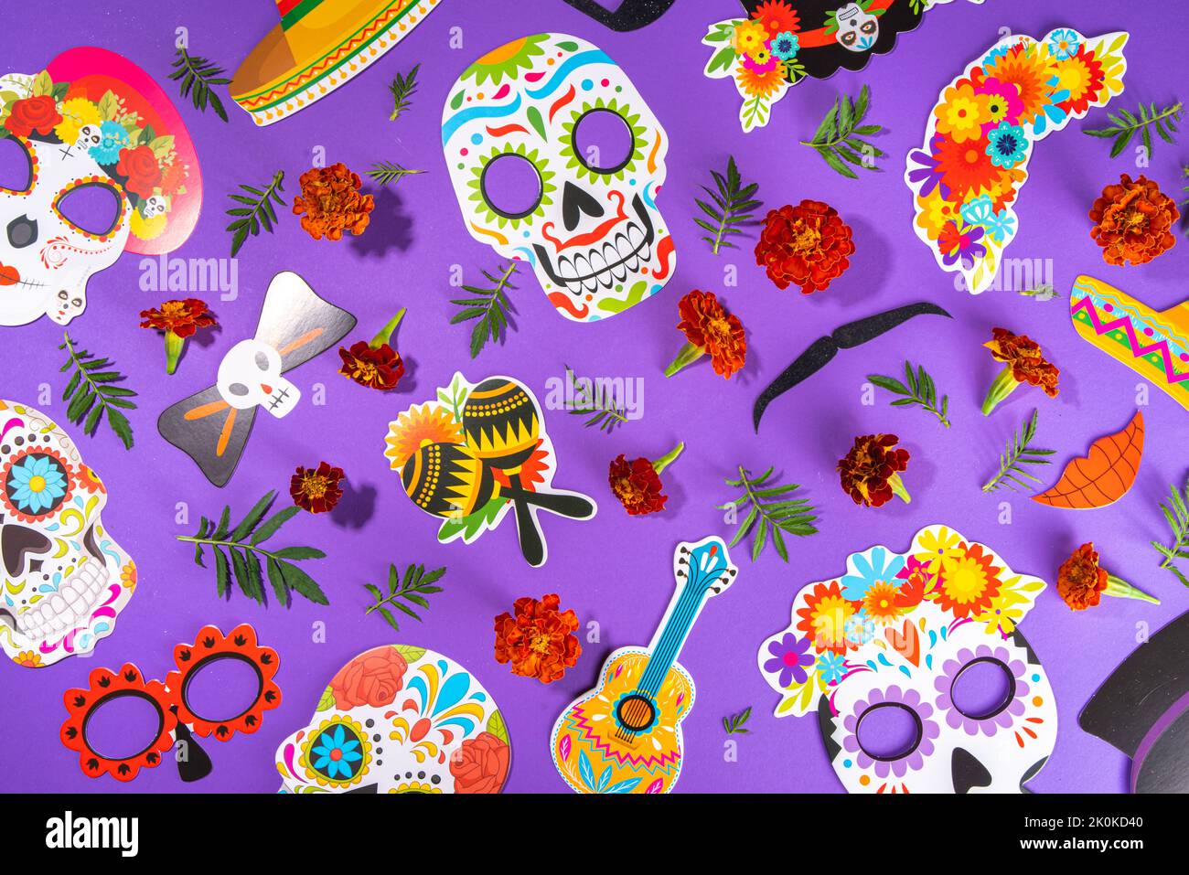 Spanish Mexican traditional holiday, autumn festival Day of the Dead