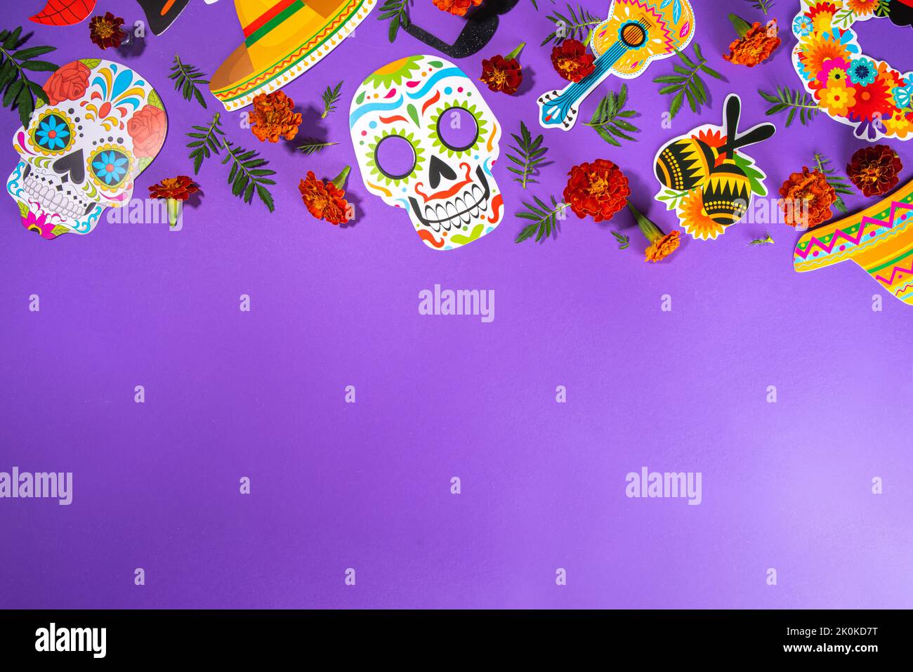 Spanish Mexican traditional holiday, autumn festival Day of the Dead