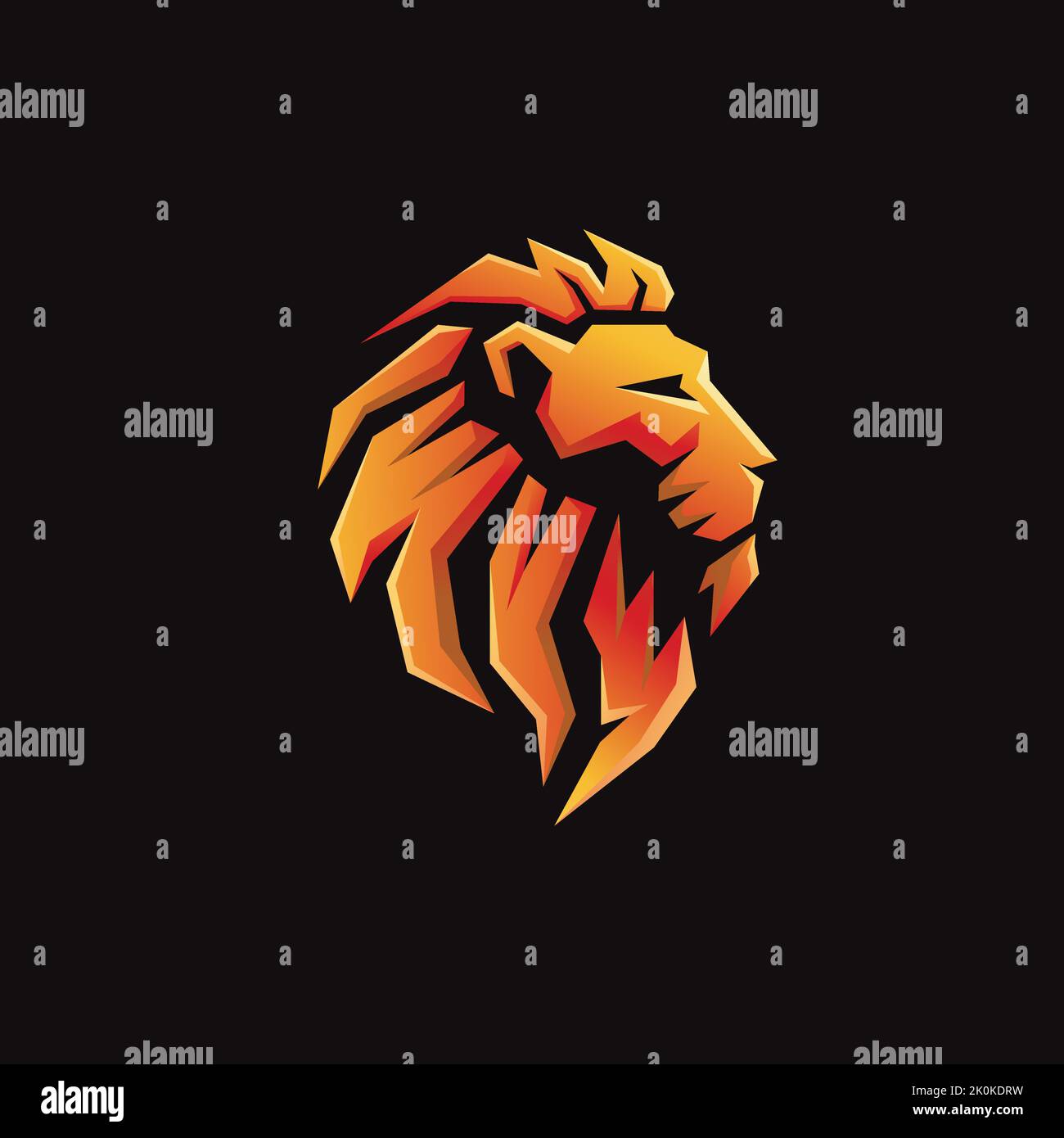 A Golden Lion King Head Mascot Stock Vector Image Art Alamy a-golden-lion-king-head-mascot-stock-vector-image-art-alamy