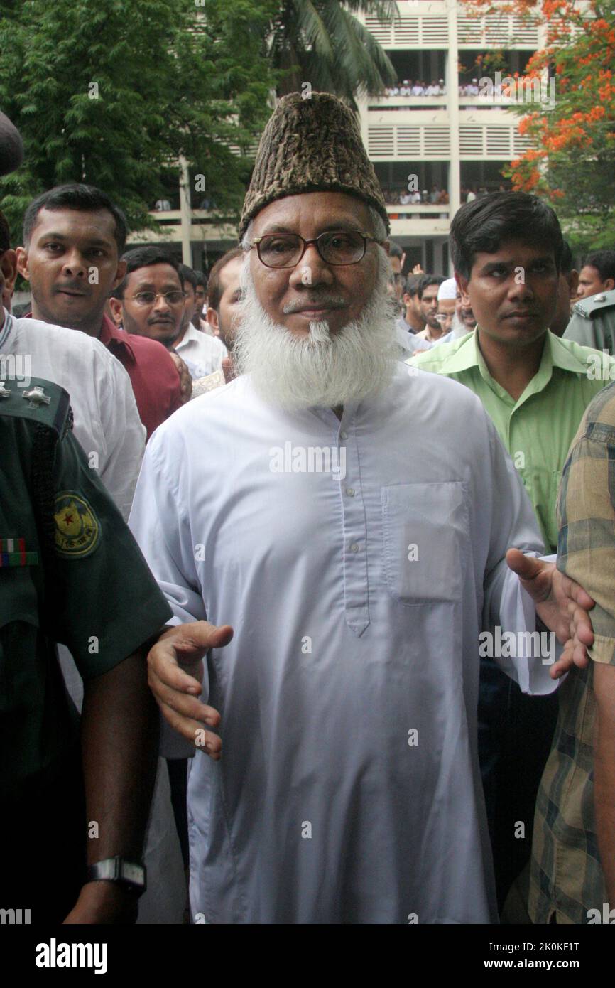 Dhaka, Bangladesh - May 08, 2007: Motiur Rahman Nizami former leader of the Bangladesh Jamaat-e-Islami. He was in 2014 convicted of masterminding the Stock Photo