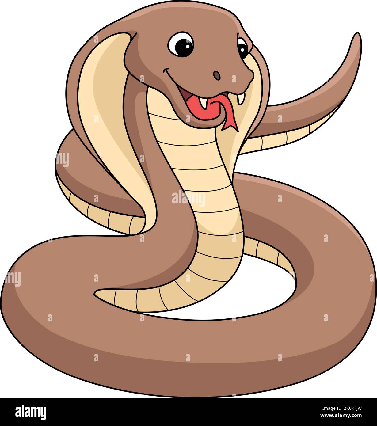 Cobra Animal Cartoon Colored Clipart Illustration Stock Vector Image ...