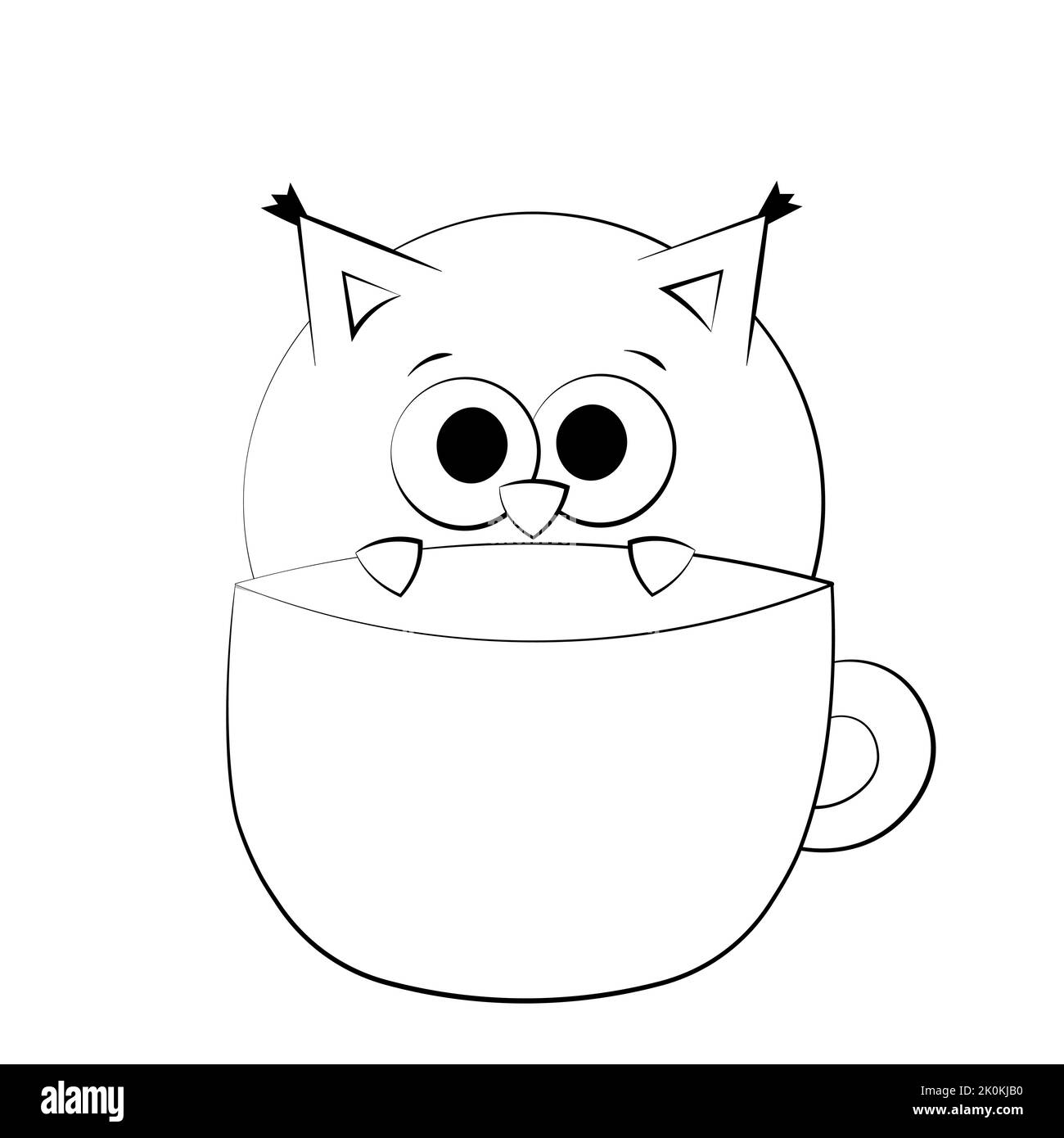 For icons, web, postcards, decor, packaging, prints for things, covers for notebooks, decoration of boxes for sticker, backpack, individual element, c Stock Vector