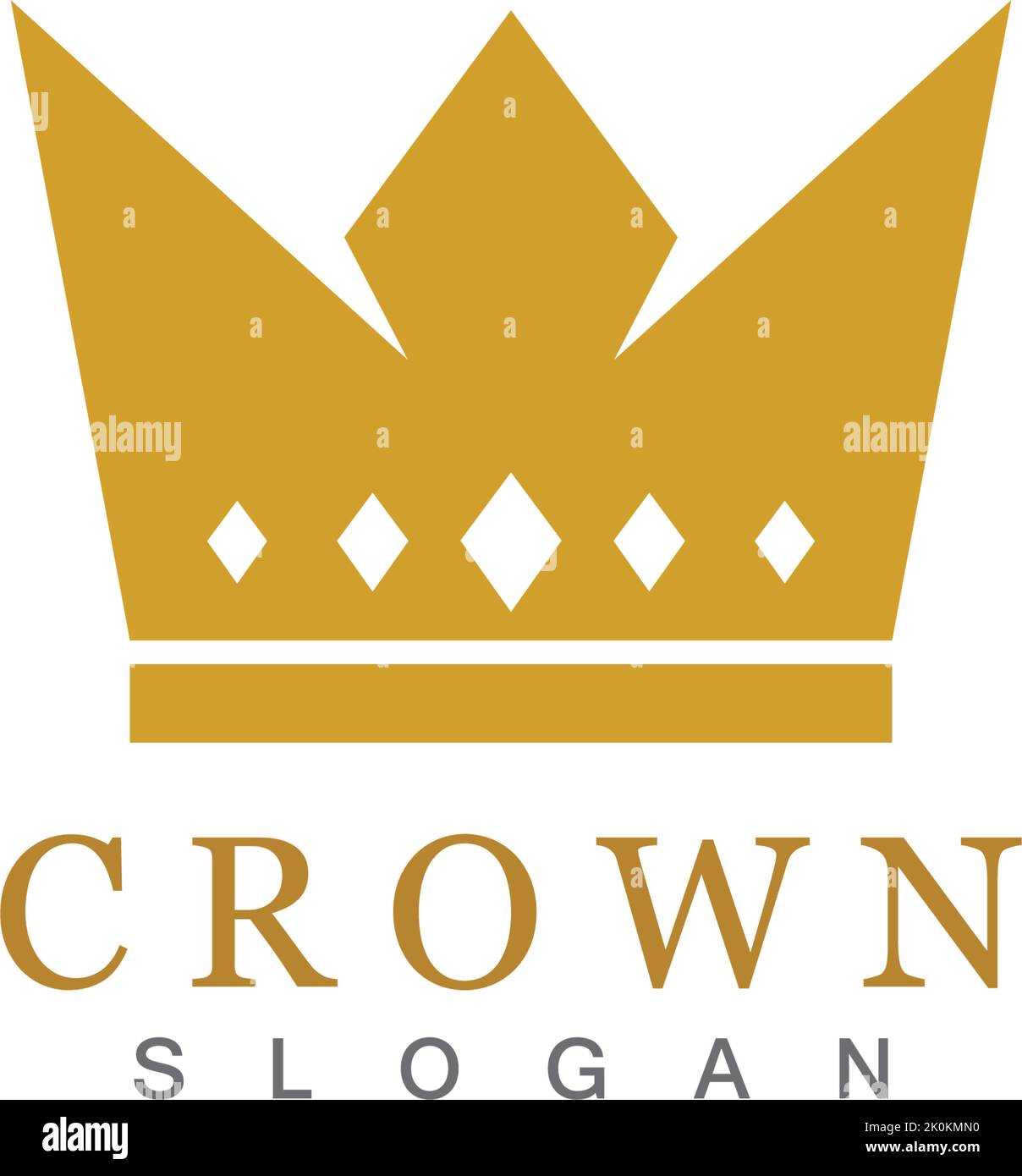 Crown Logo Template vector illustration Stock Vector