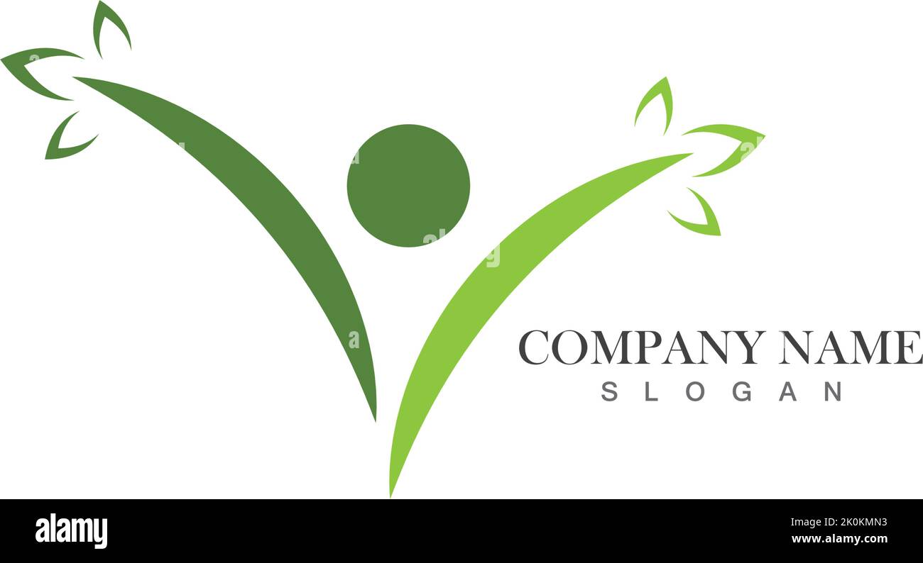 Healthy Life Logo template vector icon Stock Vector