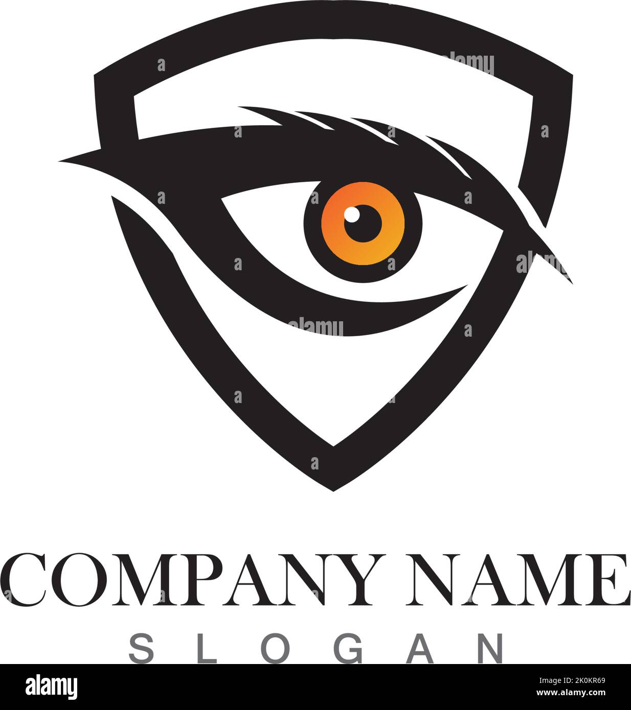 Eagle eye logo concept design template Stock Vector