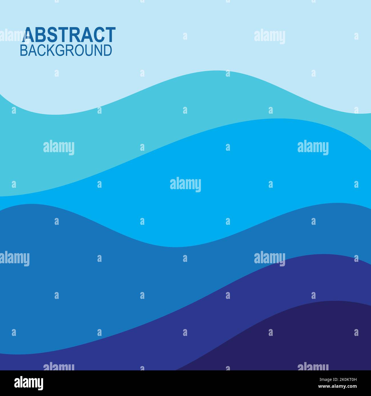 Blue wave vector abstract background flat design stock illustration ...