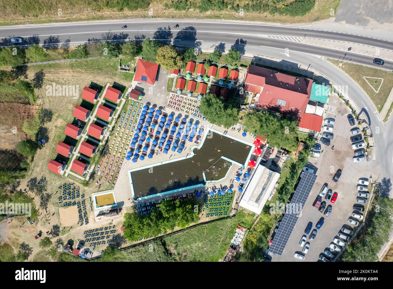 Landscape with Perşani bath, mineral water and sapropelic mud in