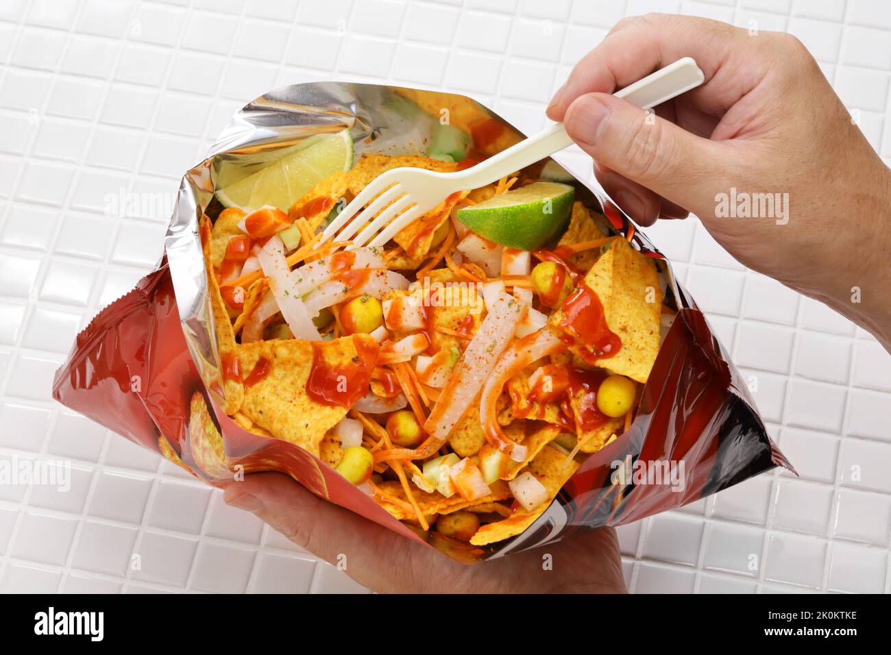Dorilocos is a Mexican antojito (street food). Stock Photo