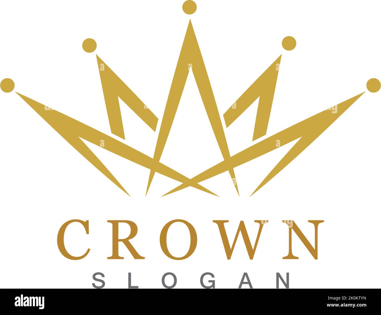 Crown Logo Template vector illustration Stock Vector