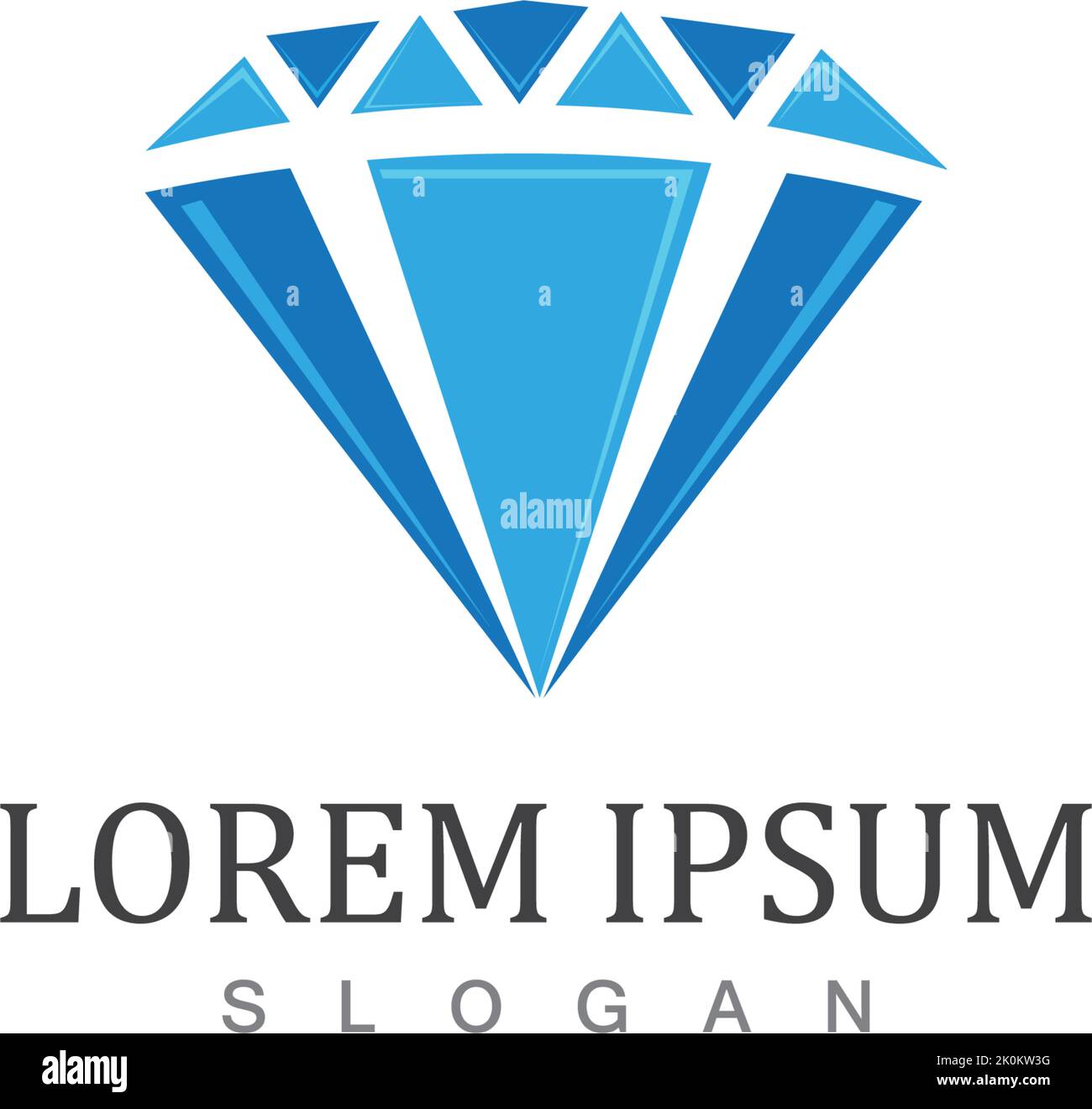 Diamond icon logo template vector Stock Vector