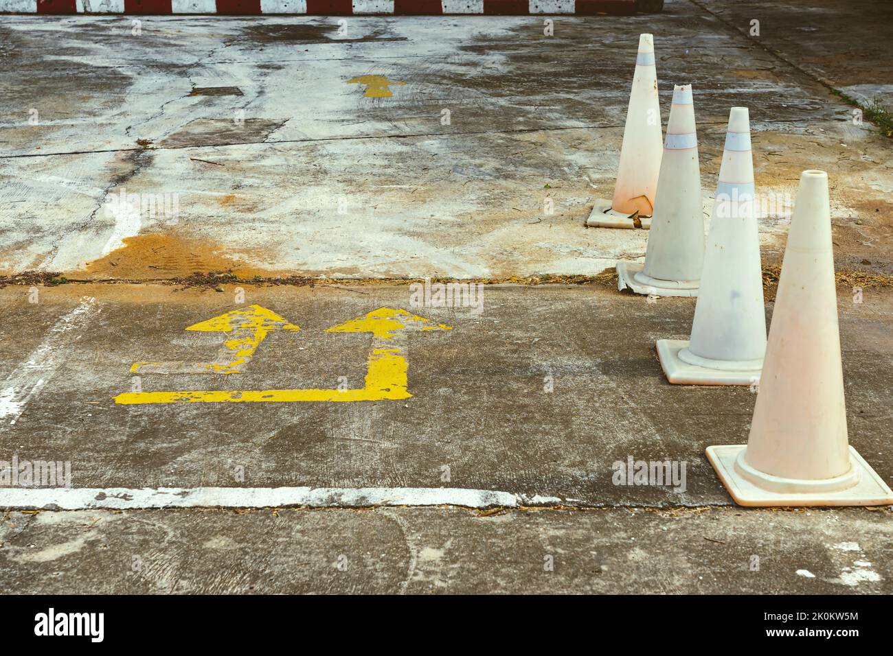 Driving test and training area with simulate test for driving license