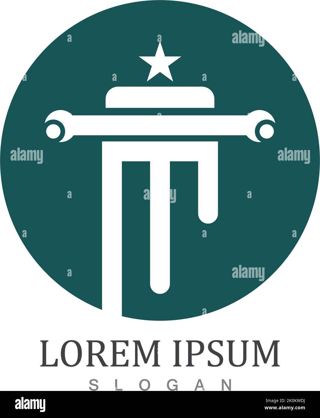 Column Logo and symbol Template vector illustration design Stock Vector