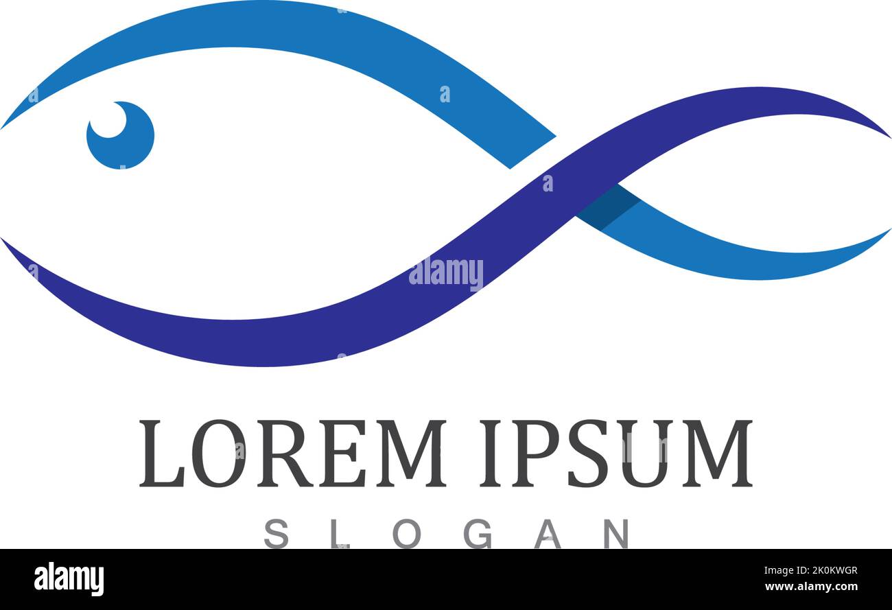 Fish logo template. Creative vector symbol Stock Vector Image & Art - Alamy