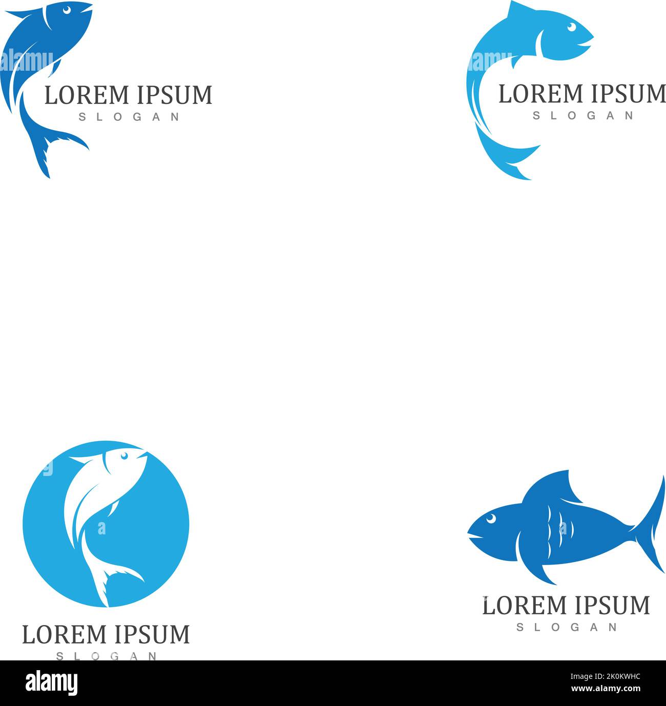Fish logo template. Creative vector symbol Stock Vector Image & Art - Alamy