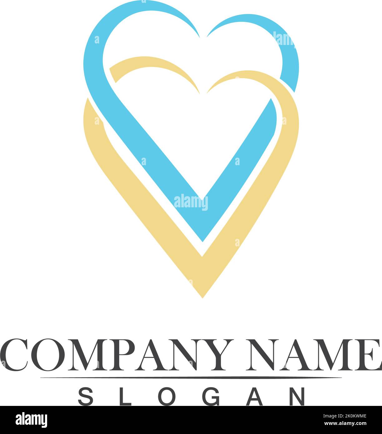 Love Logo and symbols Vector Template icons app Stock Vector