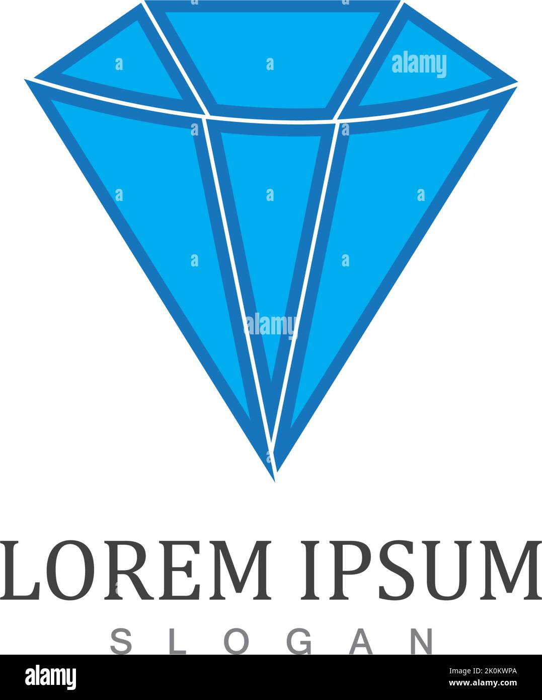 Diamond icon logo template vector Stock Vector