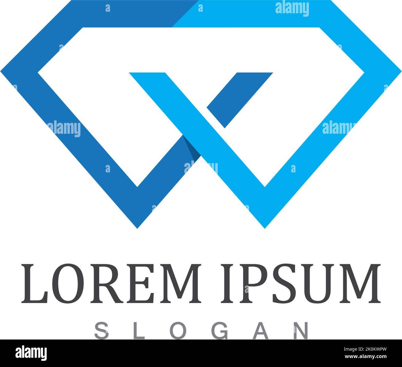 Diamond icon logo template vector Stock Vector
