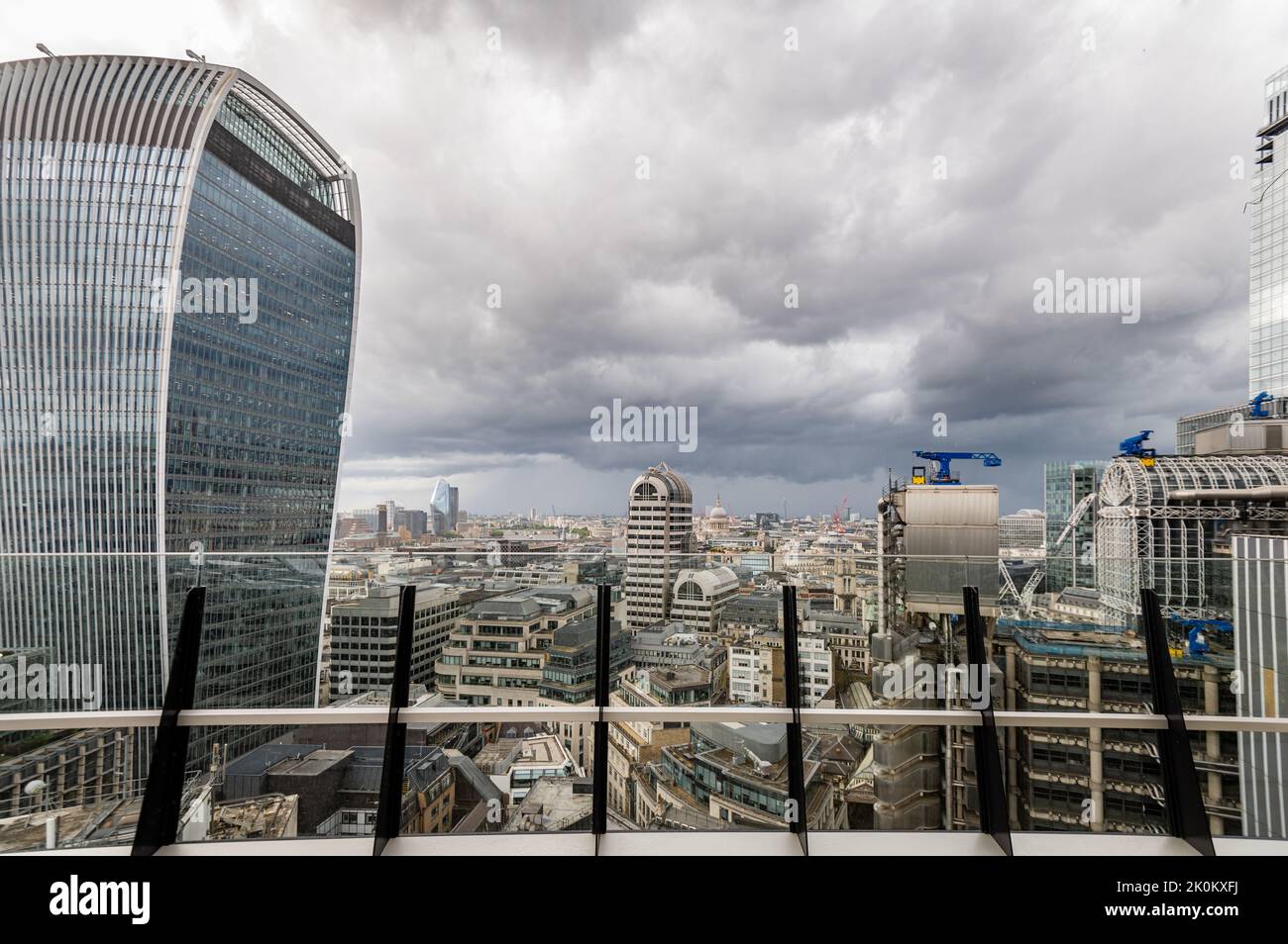 View over London from The Garden at 120, UK Stock Photo