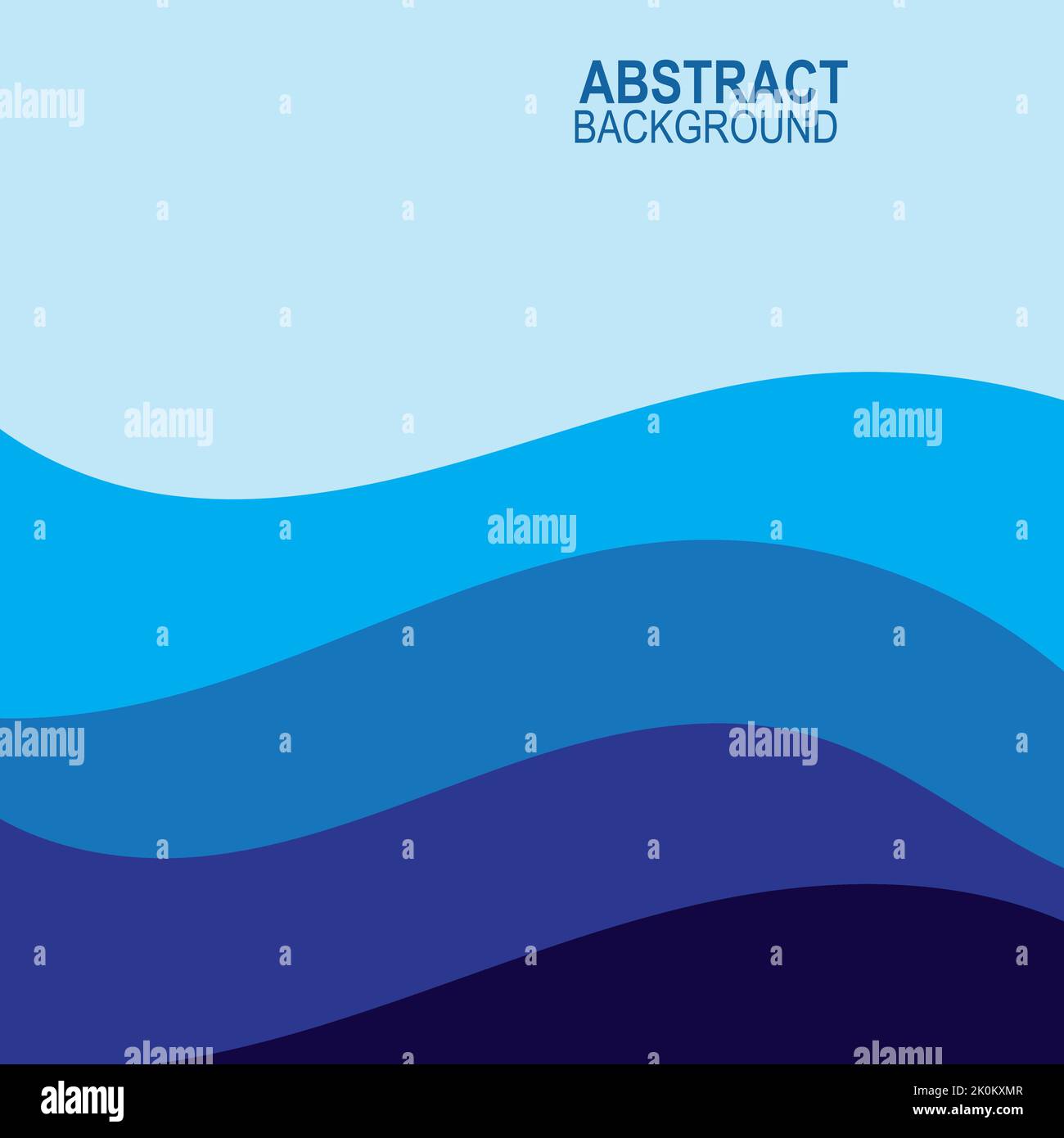 Blue wave vector abstract background flat design stock illustration ...