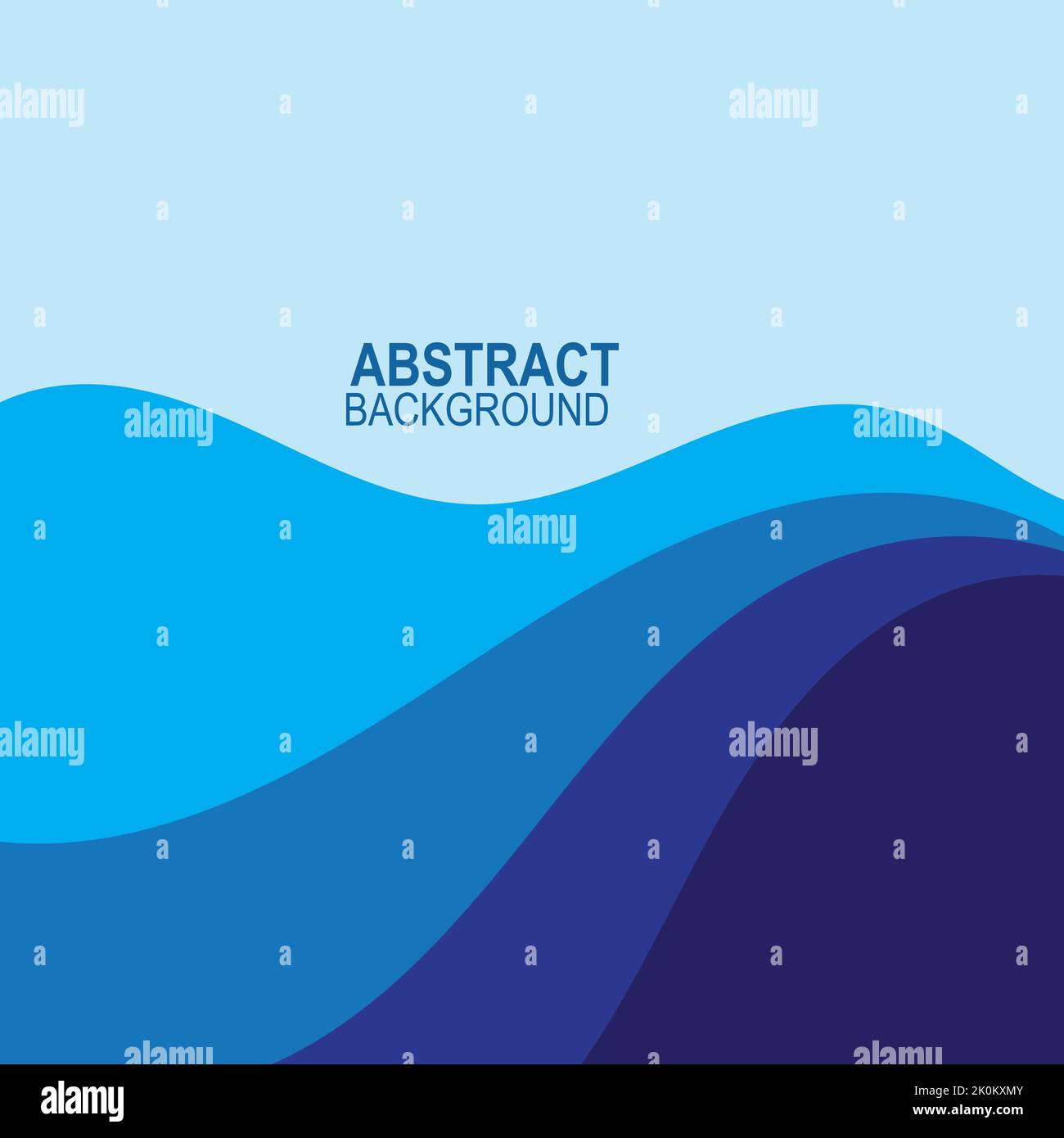 Blue wave vector abstract background flat design stock illustration ...