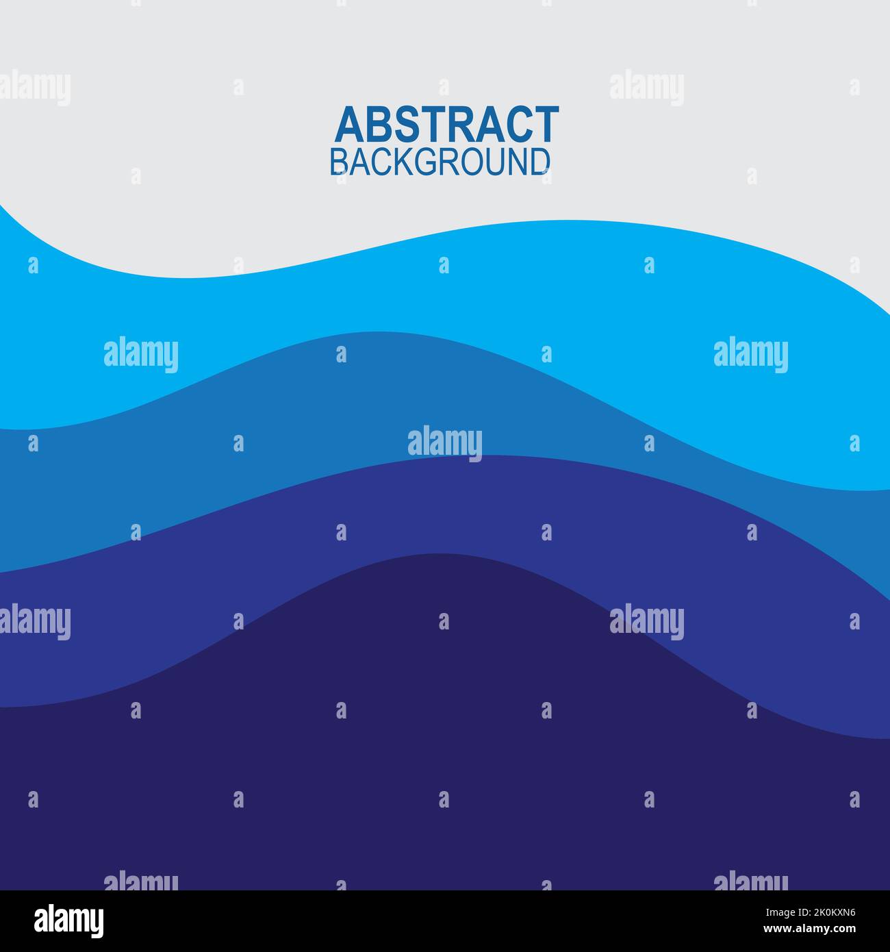 Blue wave vector abstract background flat design stock illustration ...