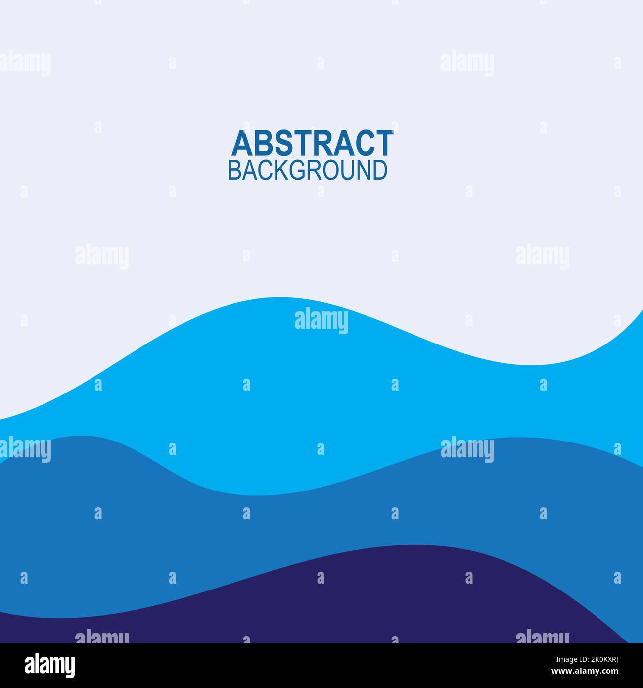 Blue wave vector abstract background flat design stock illustration ...