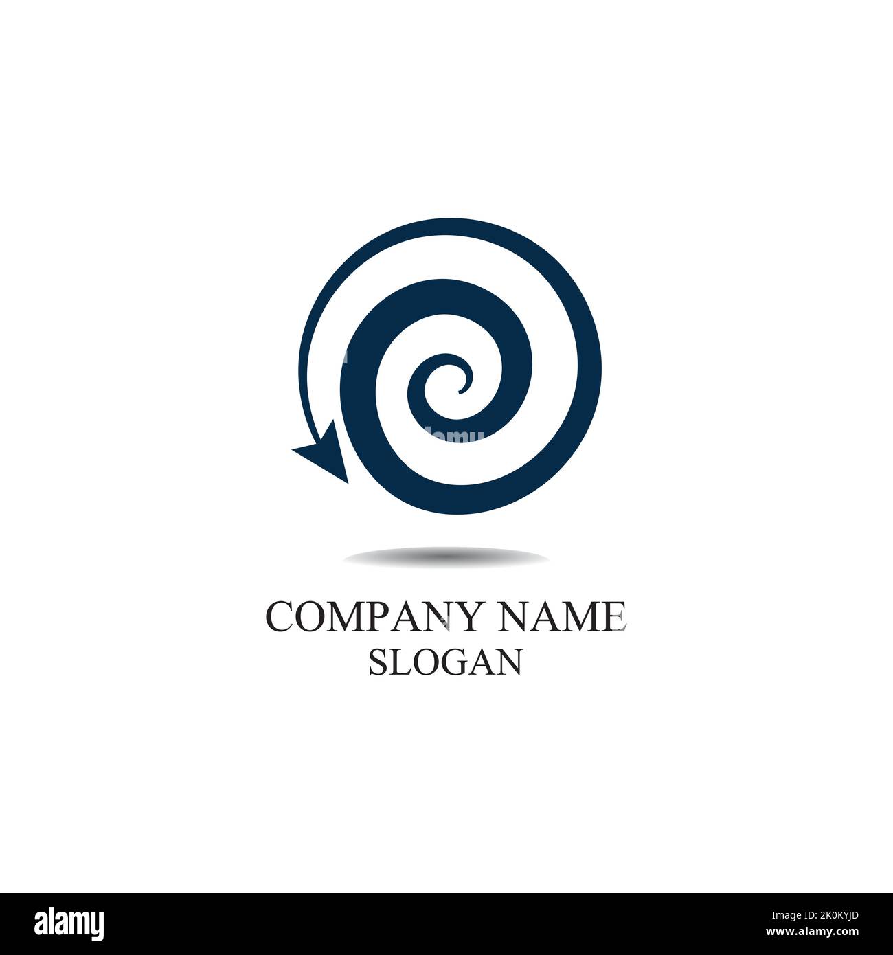 Vortex circle logo and symbols template icons app Stock Vector
