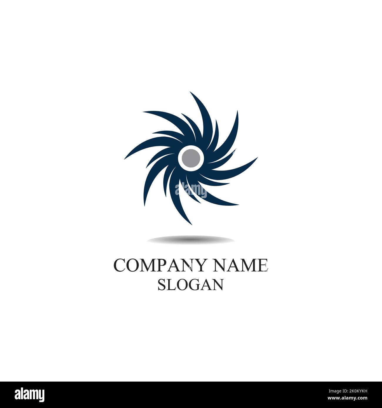 Vortex circle logo and symbols template icons app Stock Vector
