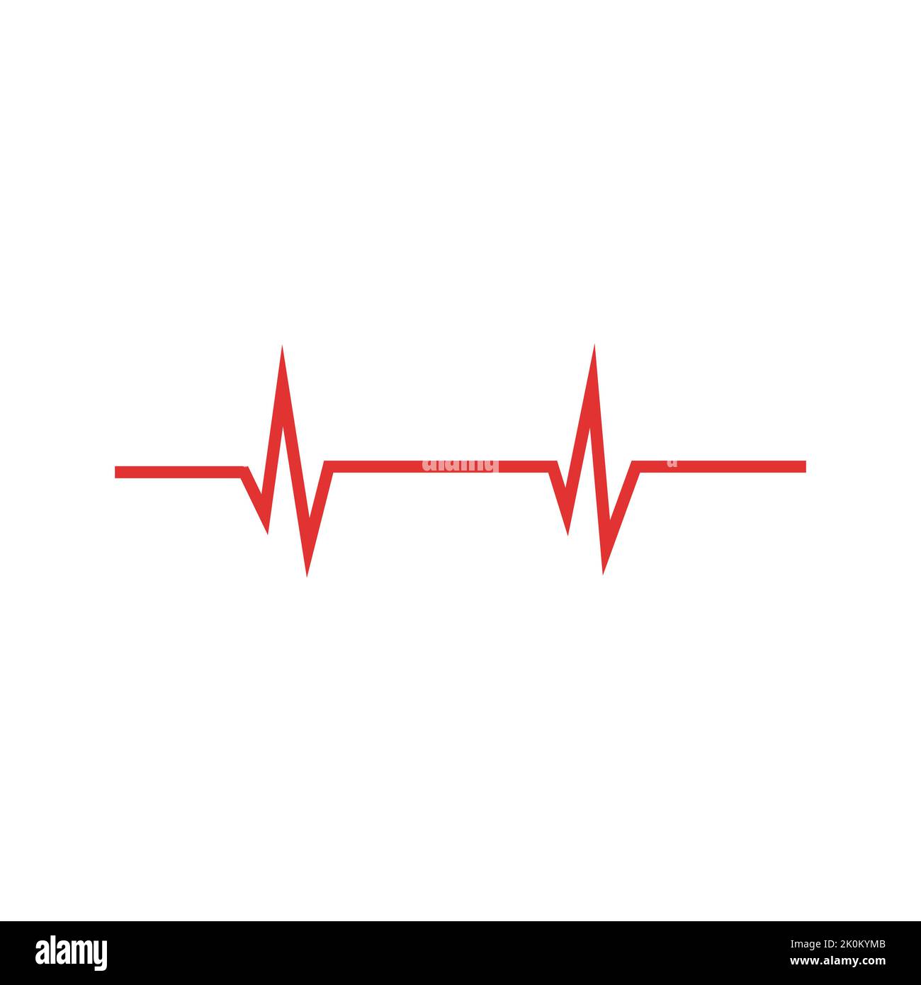 Pulse line medical logo vector template Stock Vector