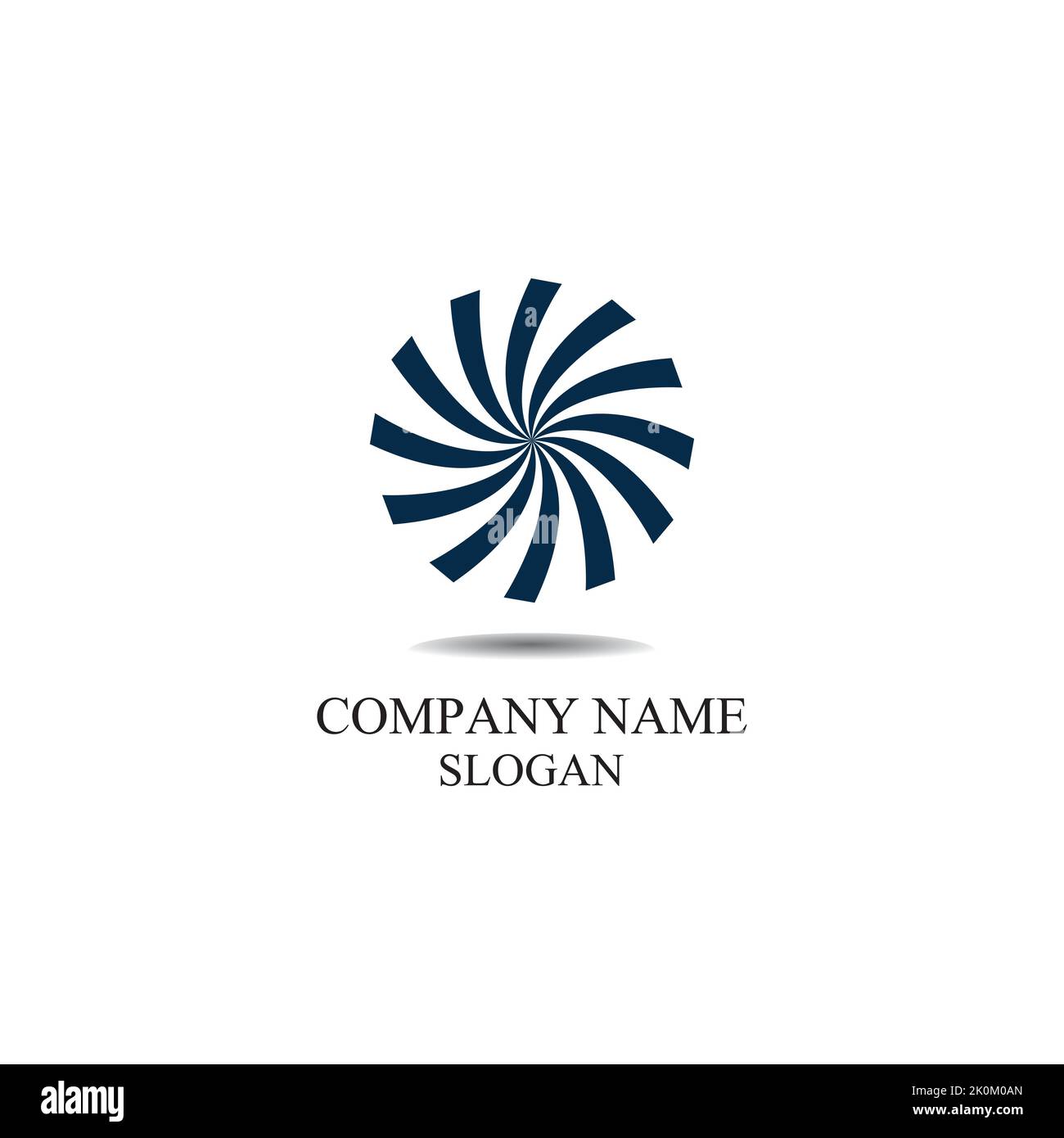 Vortex circle logo and symbols template icons app Stock Vector