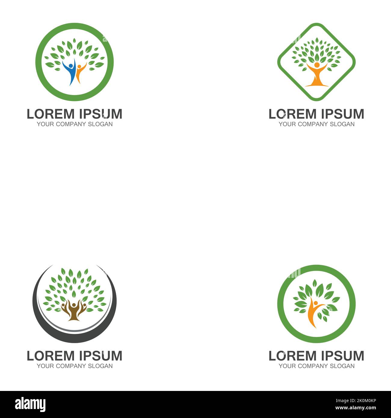 People Tree Logo Template Design Vector Stock Vector Image & Art - Alamy