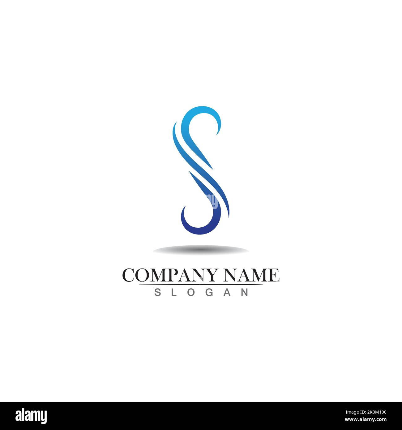 S blue logo and symbols template vector Stock Vector