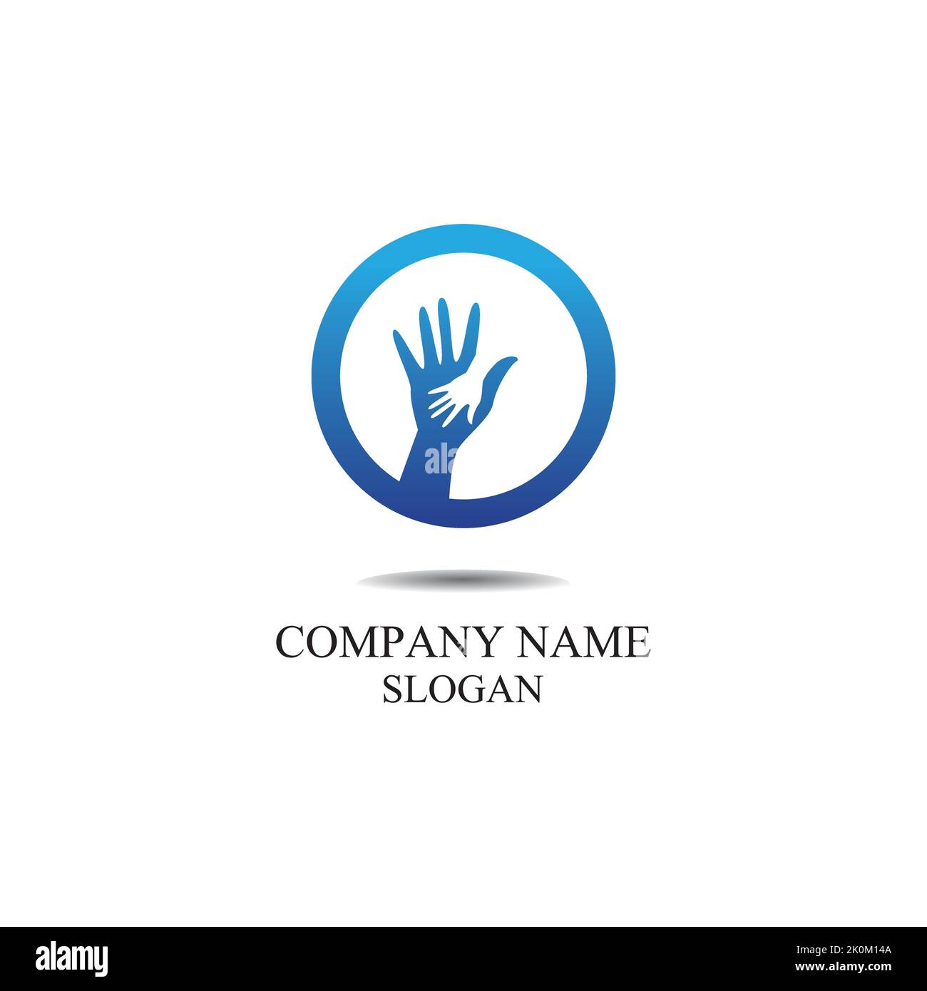 Hand help logo and symbols template icons app Stock Vector Image & Art ...