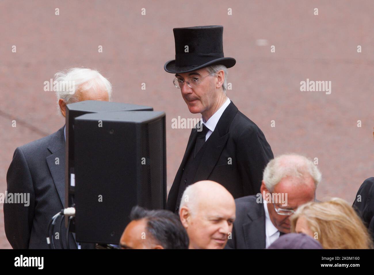 Britain's Business, Energy and Industrial Strategy Secretary Jacob Rees-Mogg attends the proclamation of King Charles III on September 10, 2022 in Lon Stock Photo