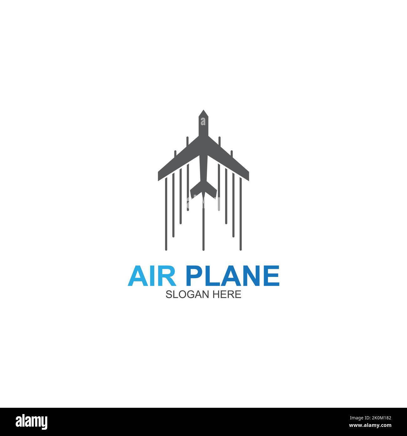 Air Plane logo vector template Stock Vector