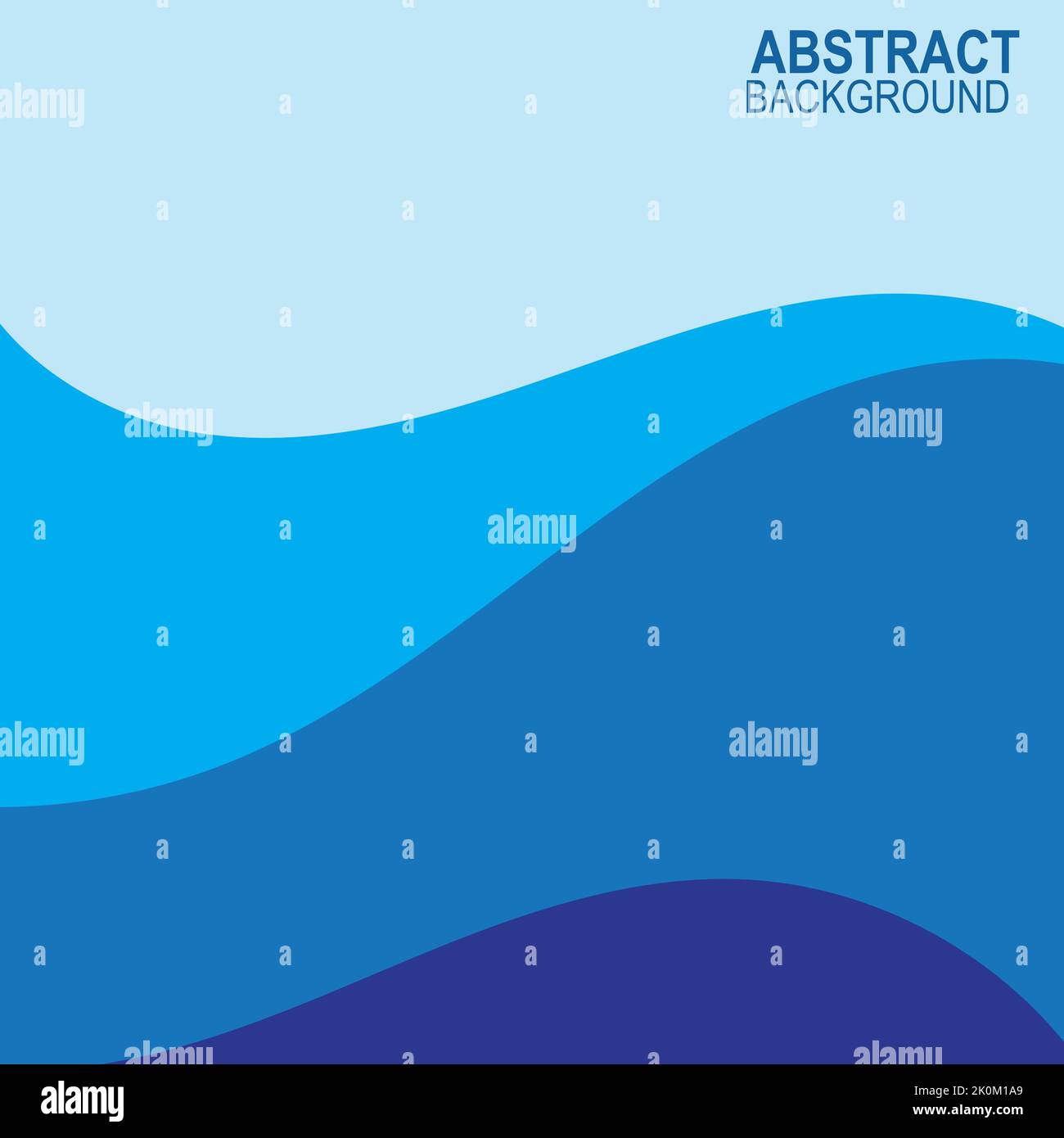 Blue wave vector abstract background flat design stock illustration ...