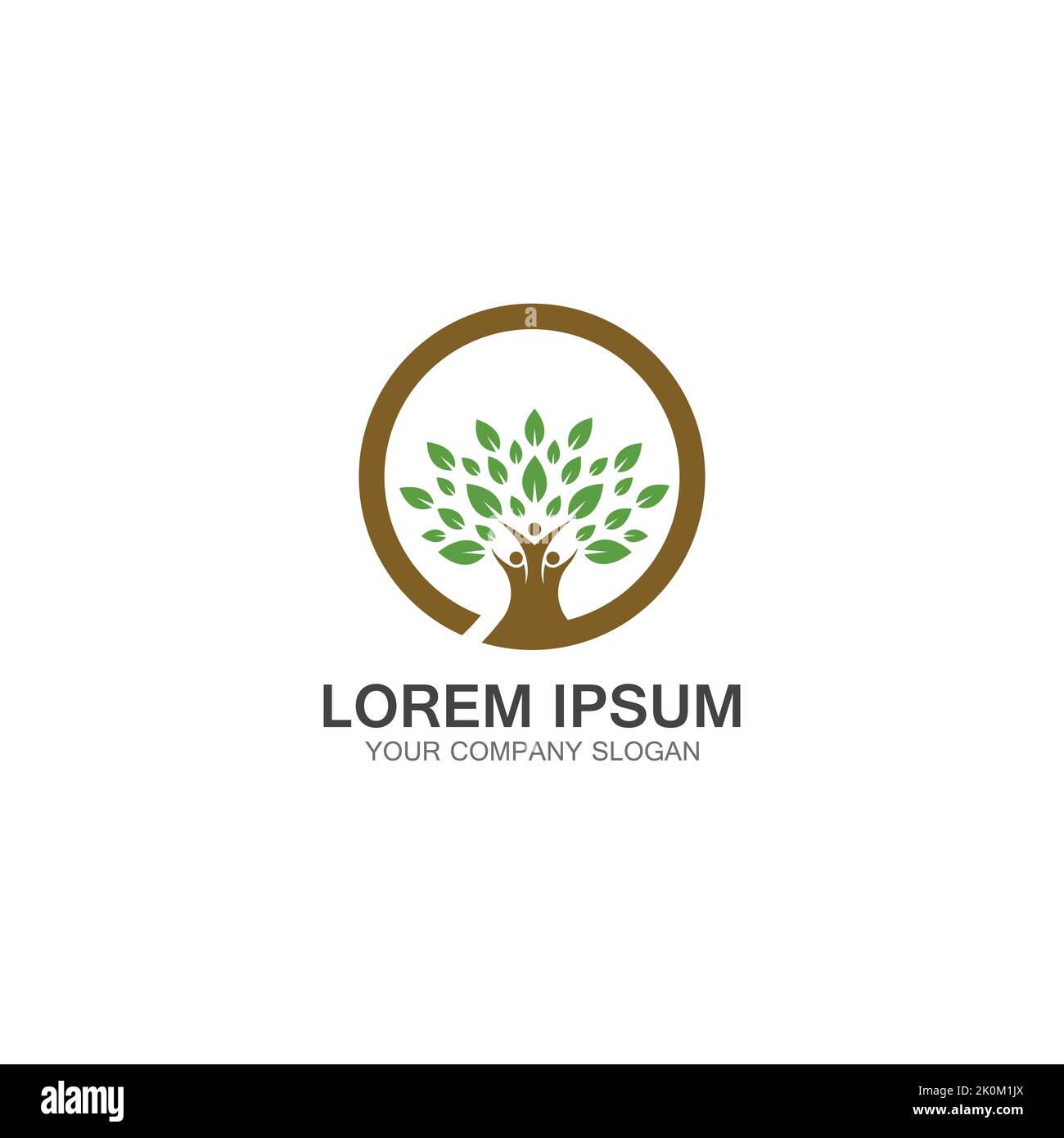 People Tree Logo Template Design Vector Stock Vector