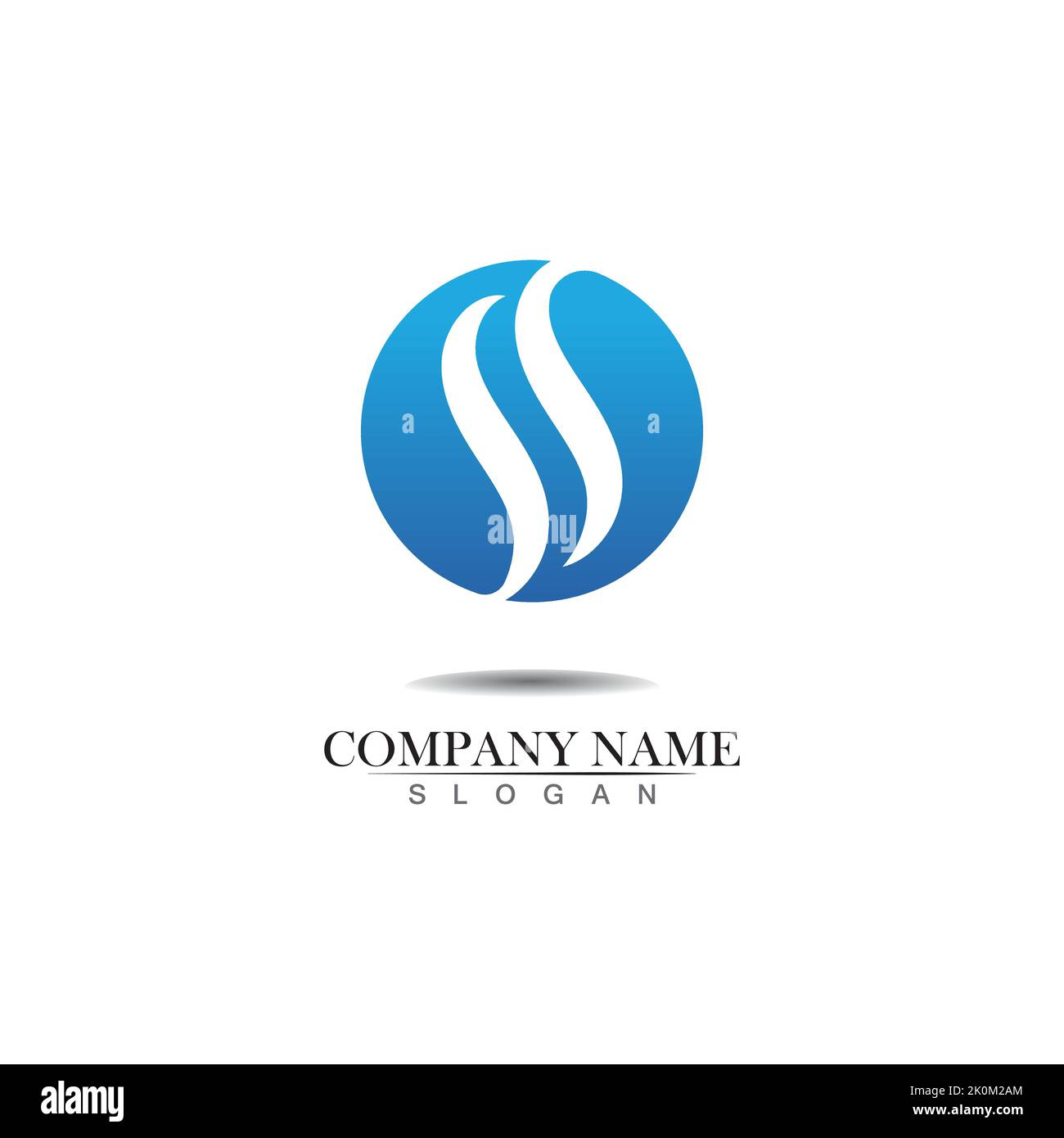 S blue logo and symbols template vector Stock Vector