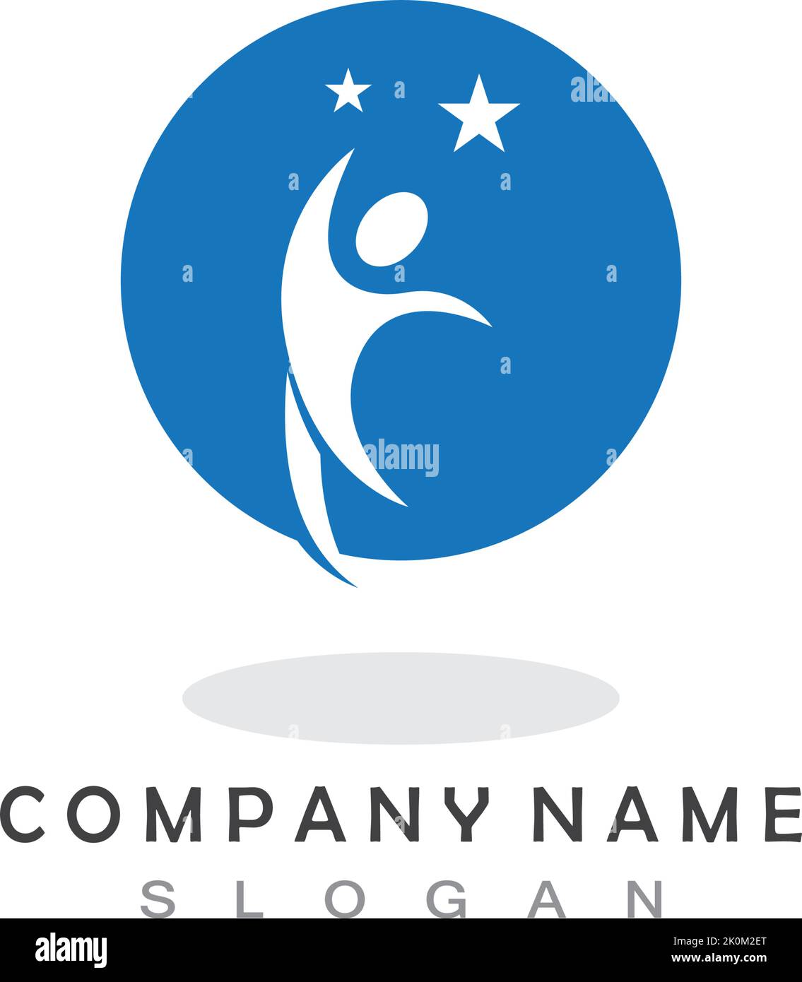 people success logo template vector icon Stock Vector