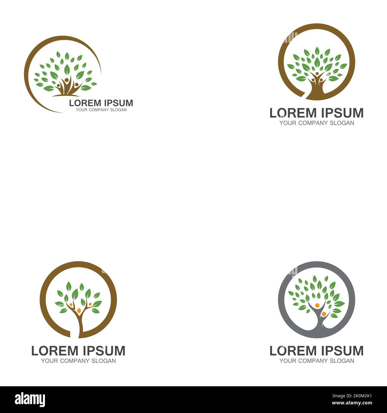 People Tree Logo Template Design Vector Stock Vector