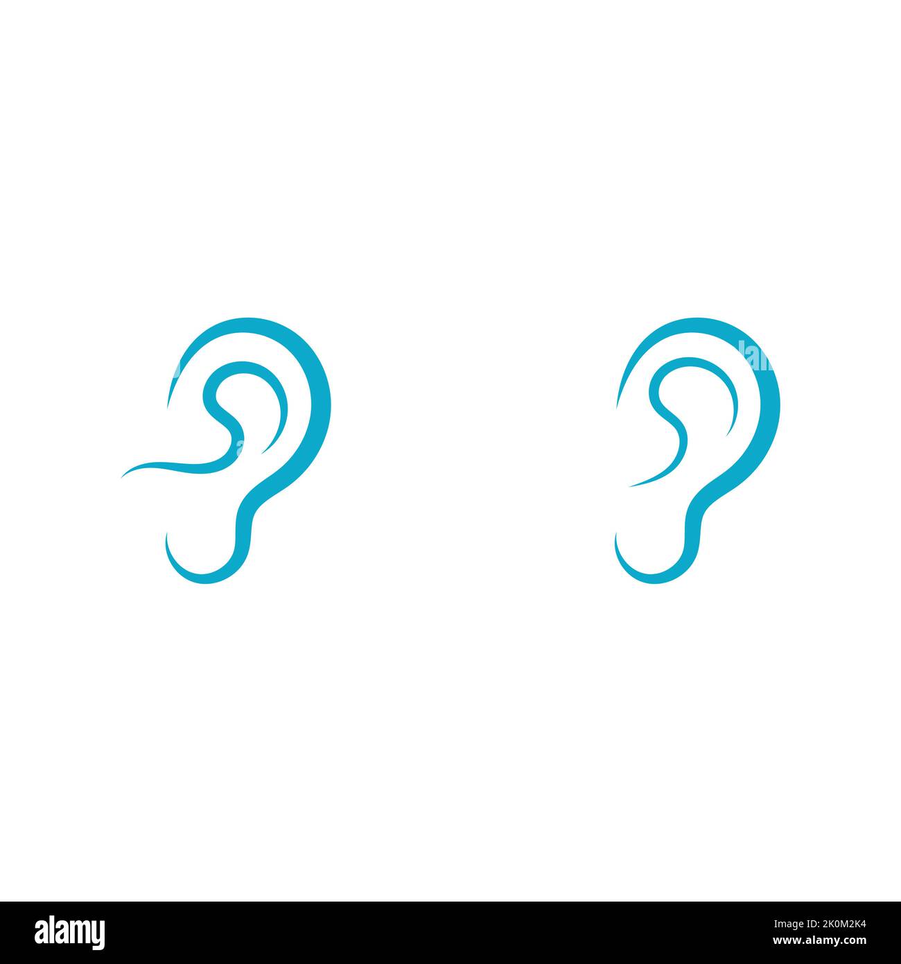 Ear Hearing Logo Icon Vector Stock Vector