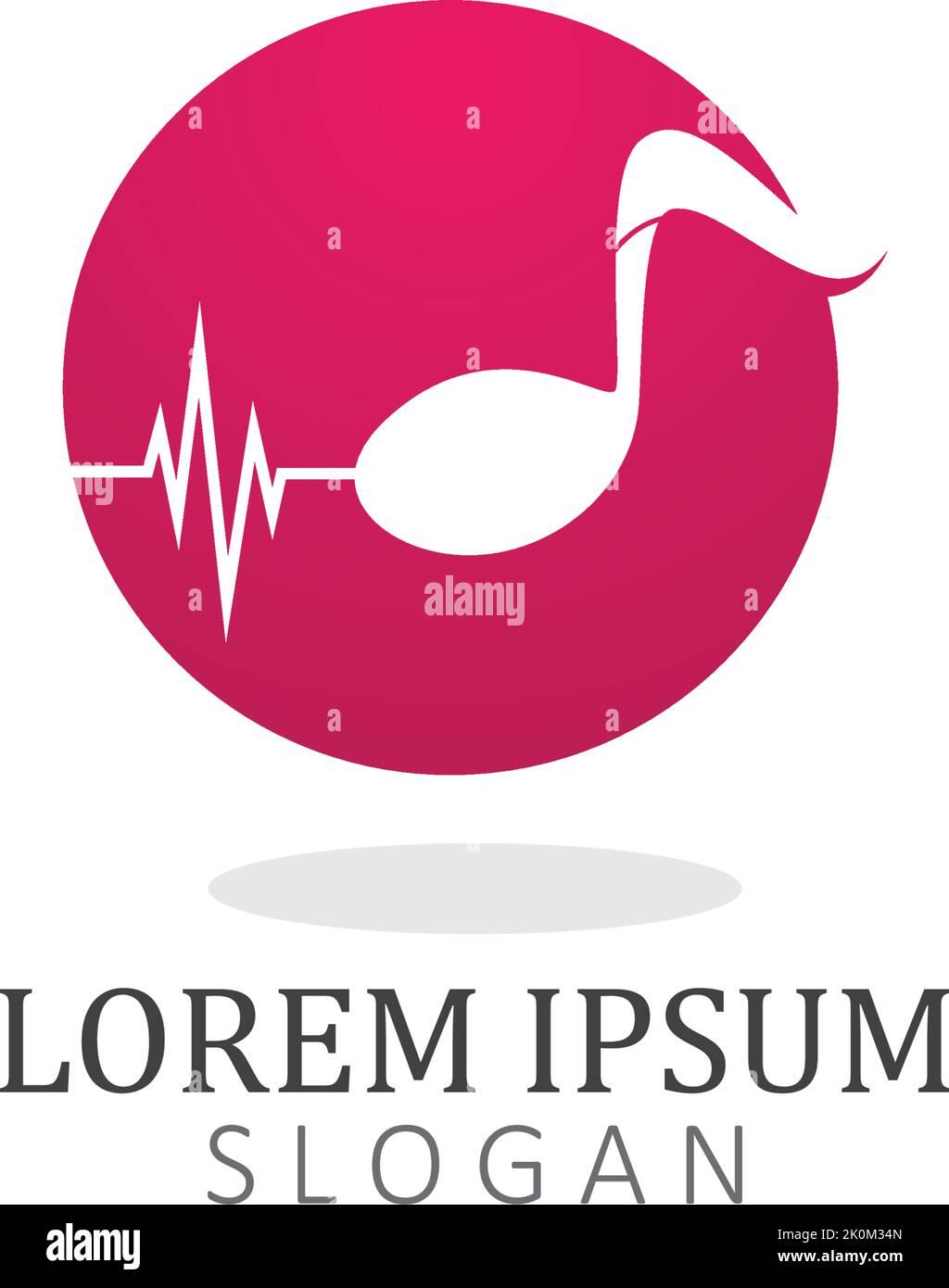 note music logo and symbol template vector icon Stock Vector