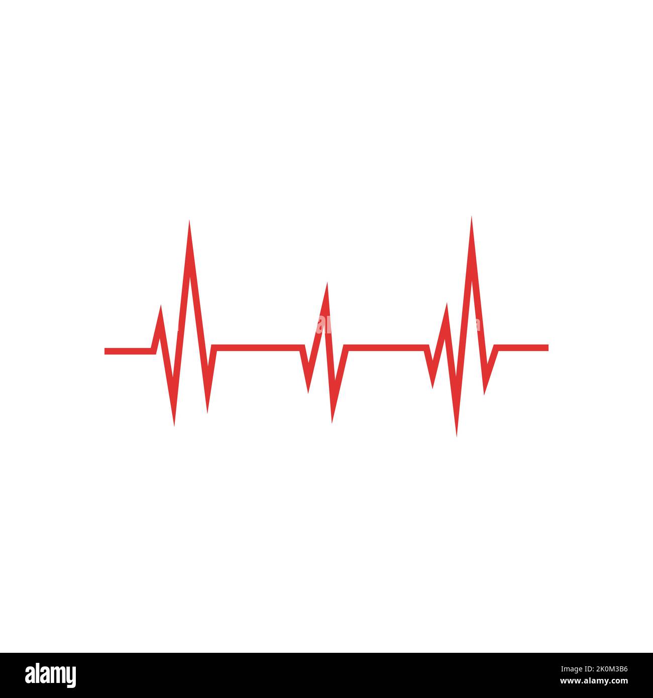 Pulse line medical logo vector template Stock Vector