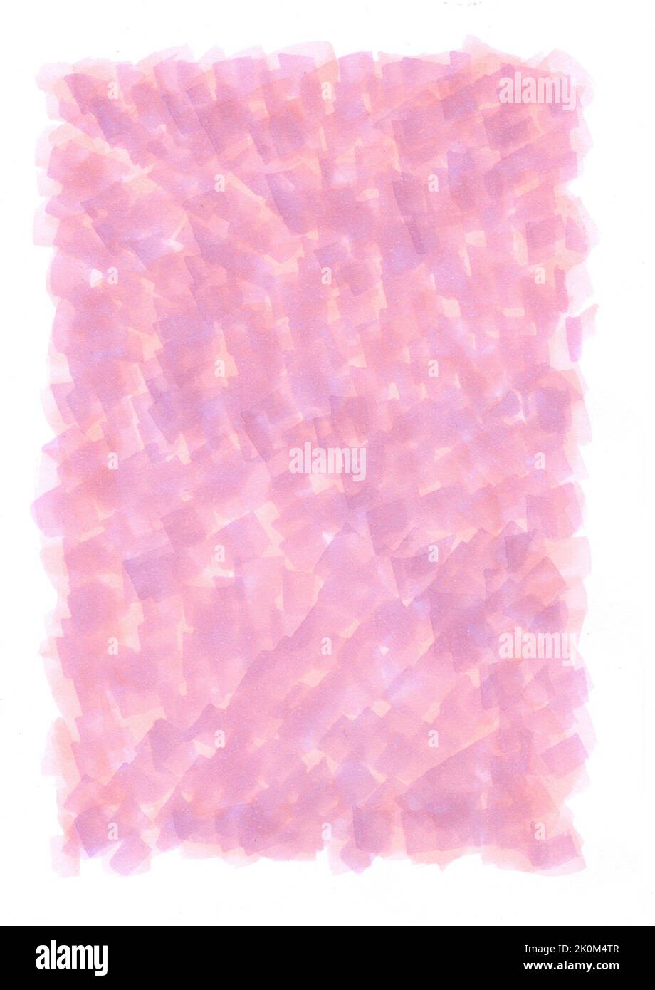 Abstract art panel in pink on a white background. Stock Photo