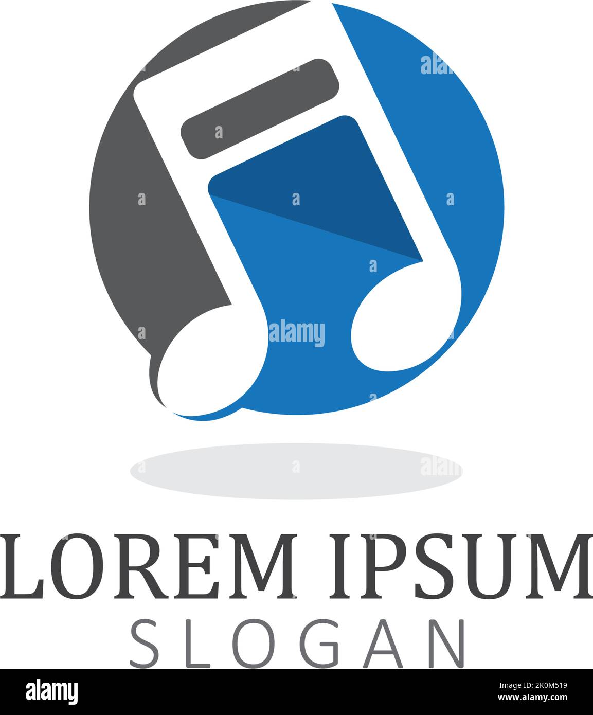 note music logo and symbol template vector icon Stock Vector