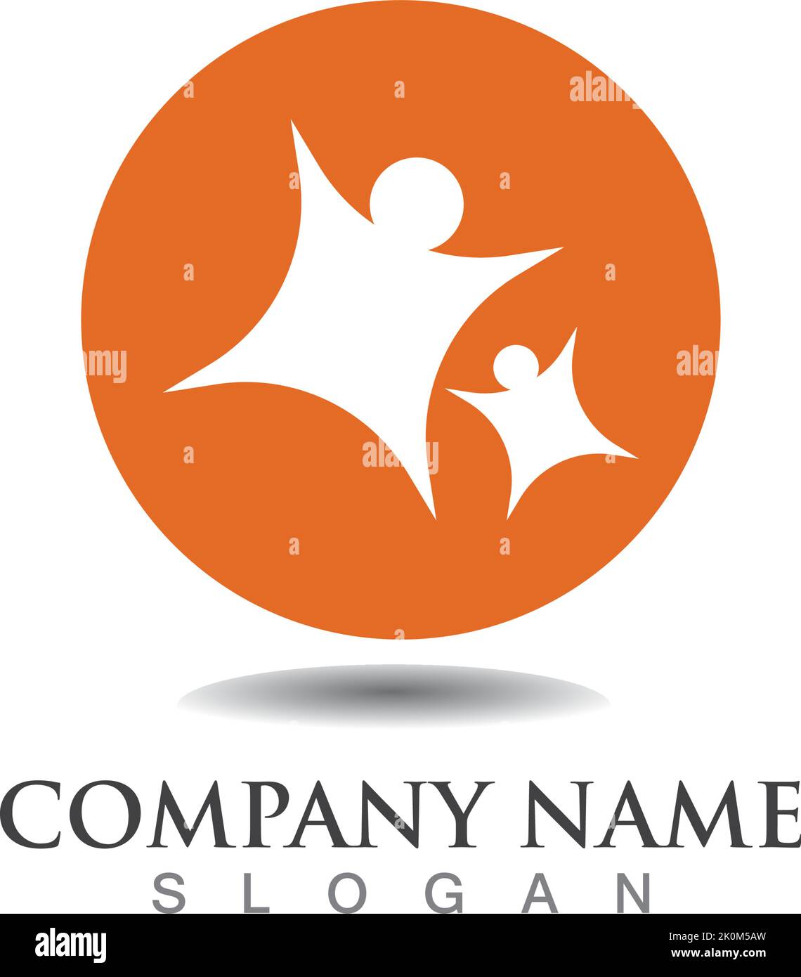 Star people logo vector icon template Stock Vector